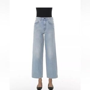 Toteme Light Wash High Waist Flair Wide Leg Jeans 30/32